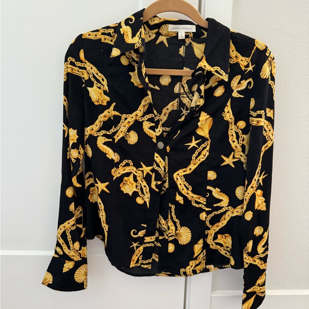 Blouse with fringe